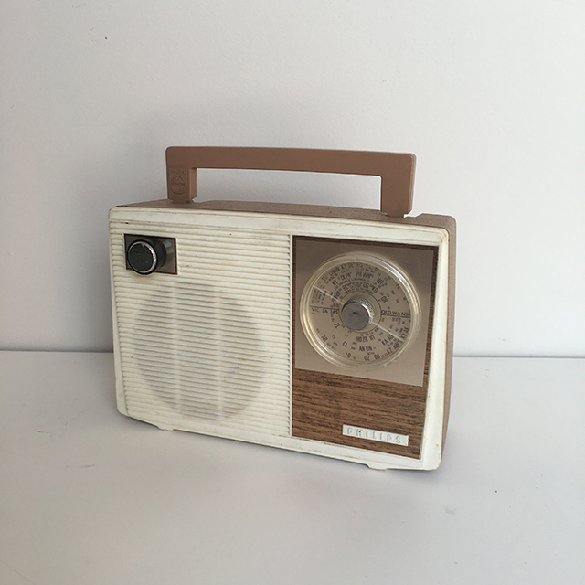 RADIO, 1960s Beige White Philips